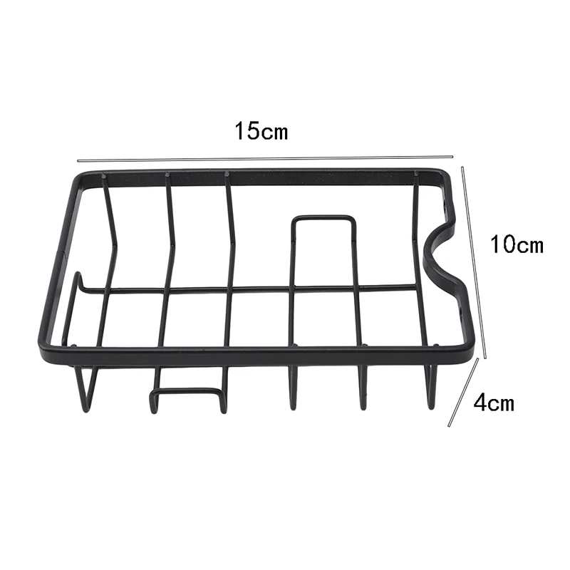 Черный железный художественный смеситель, стеллаж для хранения, кухонная дренажная полка для раковины, подвесной держатель, подставка для мыла, губка, сушилка для посуды