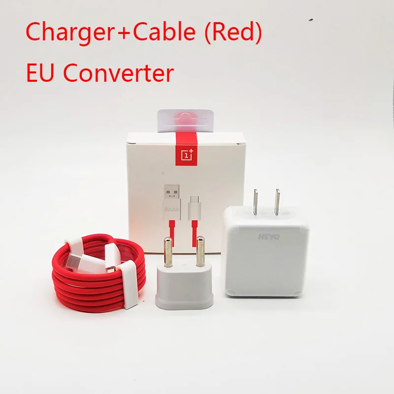 Oneplus 7 6T 6 зарядное устройство Dash адаптер 5В 4А тип-c кабель DASH зарядка настенное зарядное устройство для OnePlus 3 3t 5 5T 6T one plus - Тип штекера: EU Charger Cable Red