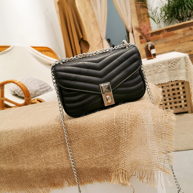 

Small Bag Women's 2019 Autumn And Winter New Style Fashion Korean-style Rhombus Chain Bag Women's Square Sling Bag Shoulder Obli