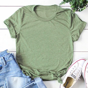 

2019 Summer New Plus Size Solid Color Short Sleeve light Army Green T Shirt Men Women Tops S M L XL XXL XXXL