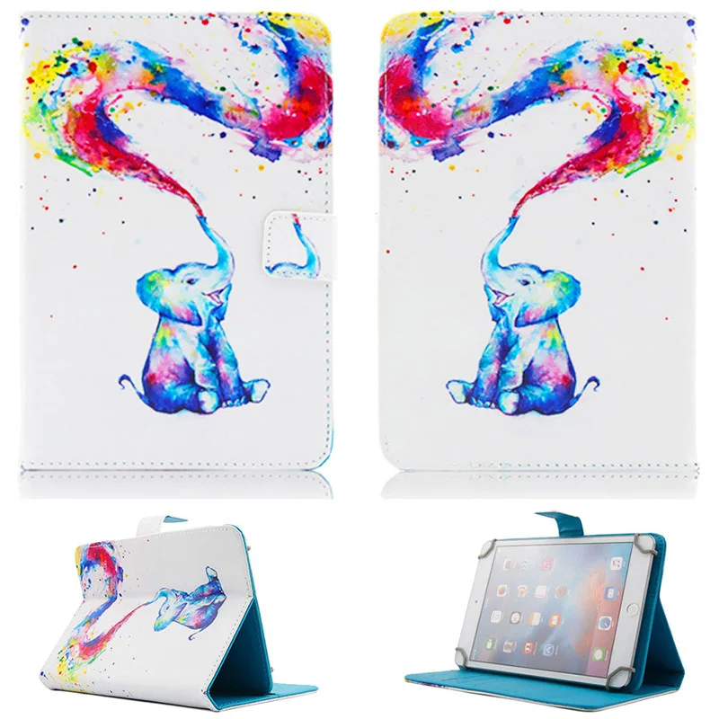 Universal Case For 9.7 10 10.1 inch Tablet PC Print Leather Wallet Flip Case Stand Cover for iPad Samsung HUAWEI Lenovo Case (18)