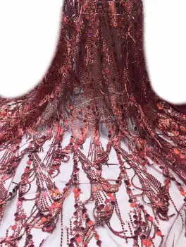 

5yards/lot J-104710 nigerian embroidery lace french african lace fabric for bridal dress