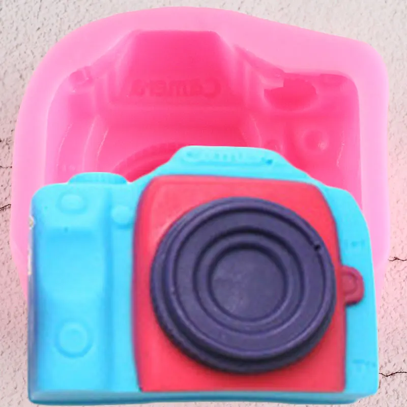 3D Camera Silicone Mold Soap Resin Clay Candle Molds Fondant Cake Decorating Tools DIY Baking Candy Chocolate Gumpaste Moulds | Дом и сад