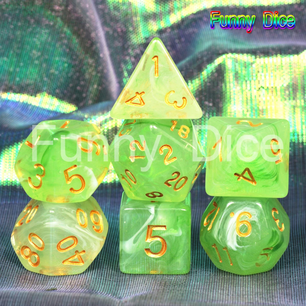 Переносные игральные кубики Туманность 7 для игра DnD D4 D6 D8 D10 D12 D20 подарочный набор