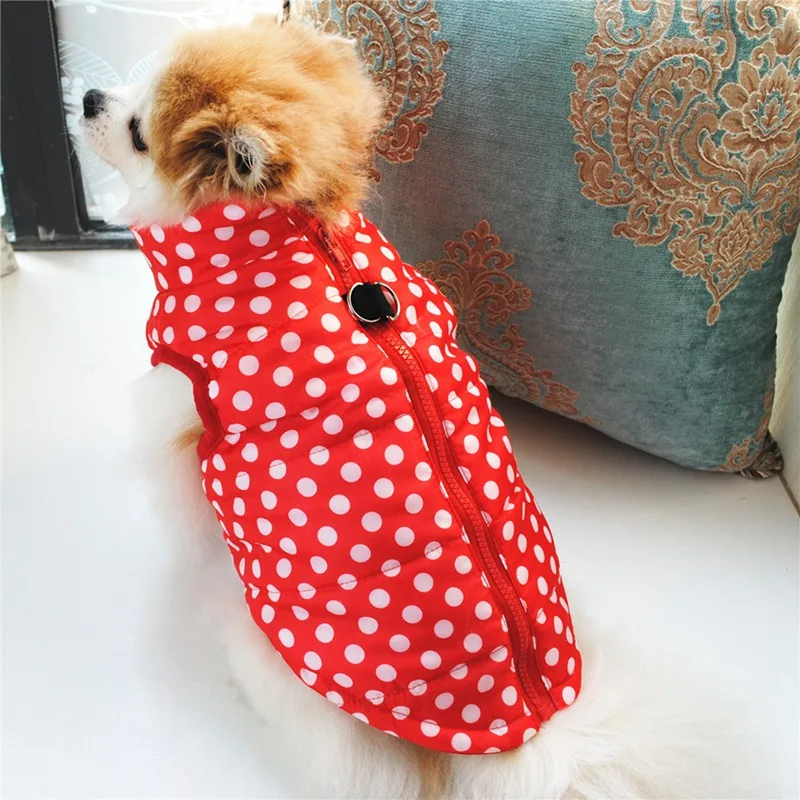 Waterproof Dog Coat Winter Puppy Winter Vest Clothes Small Dog Vest Jacket Chihuahua Yorkie Clothing Pet shop Sleeveless Zipper