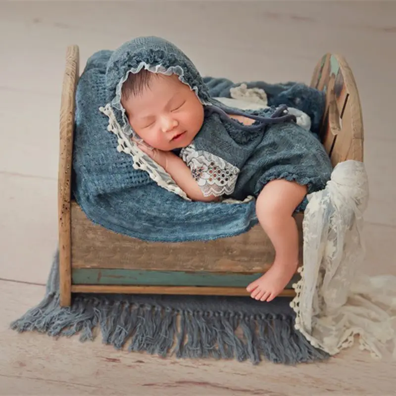 2 шт./компл. новая детская одежда для фотосъемки вязаная шапка Одежда