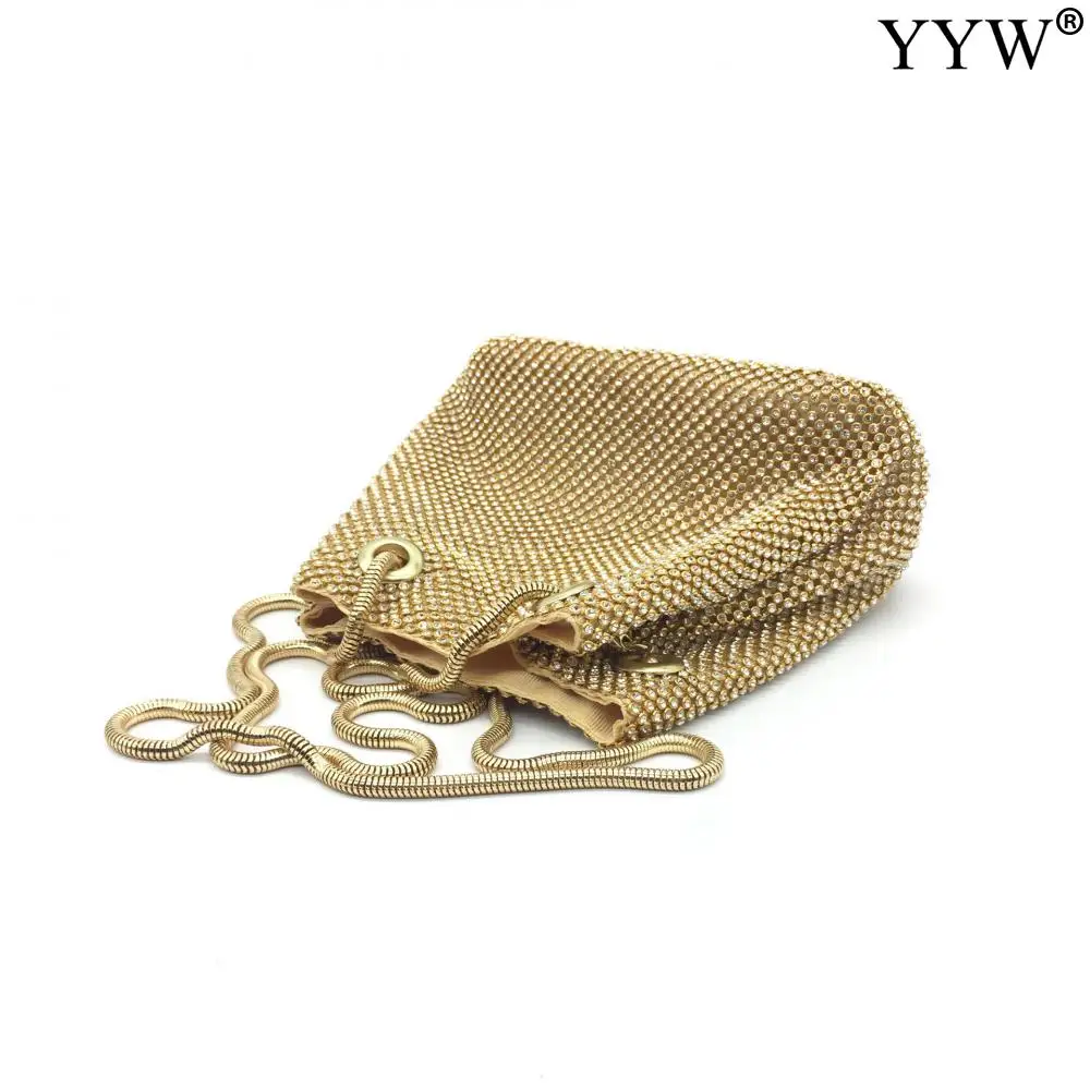 Fashion Women Bucket Shoulder Bag Crossbody Bag With Sequin Evening Party Sliver Gold Purse Girl Handbags Bolsos Female Clutches