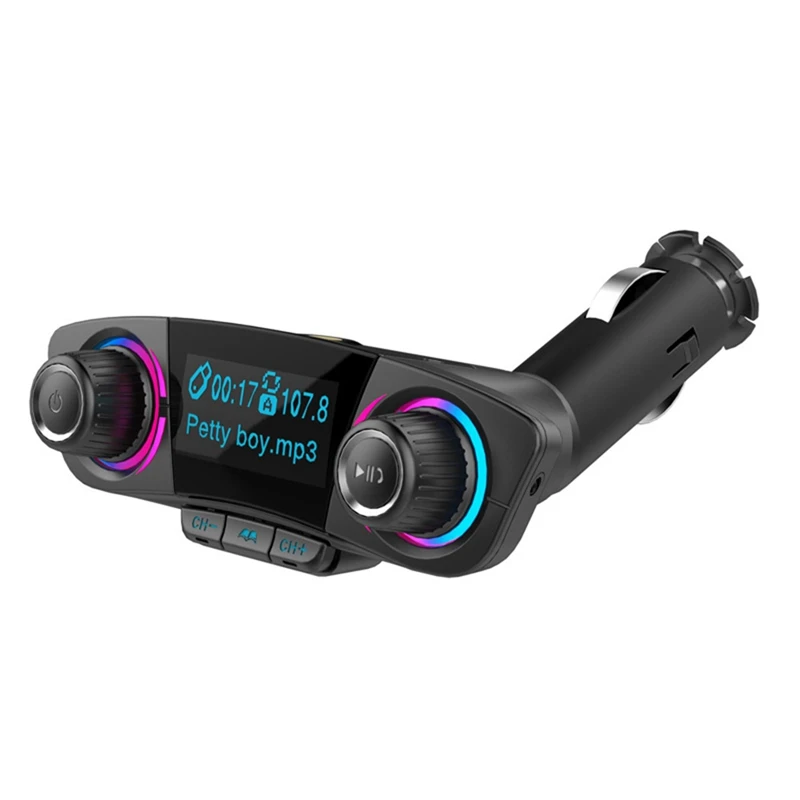 Bluetooth автомобильный комплект громкой связи FM передатчик MP3 музыкальный плеер 5V 2.1A зарядных порта USB для автомобиля Зарядное устройство