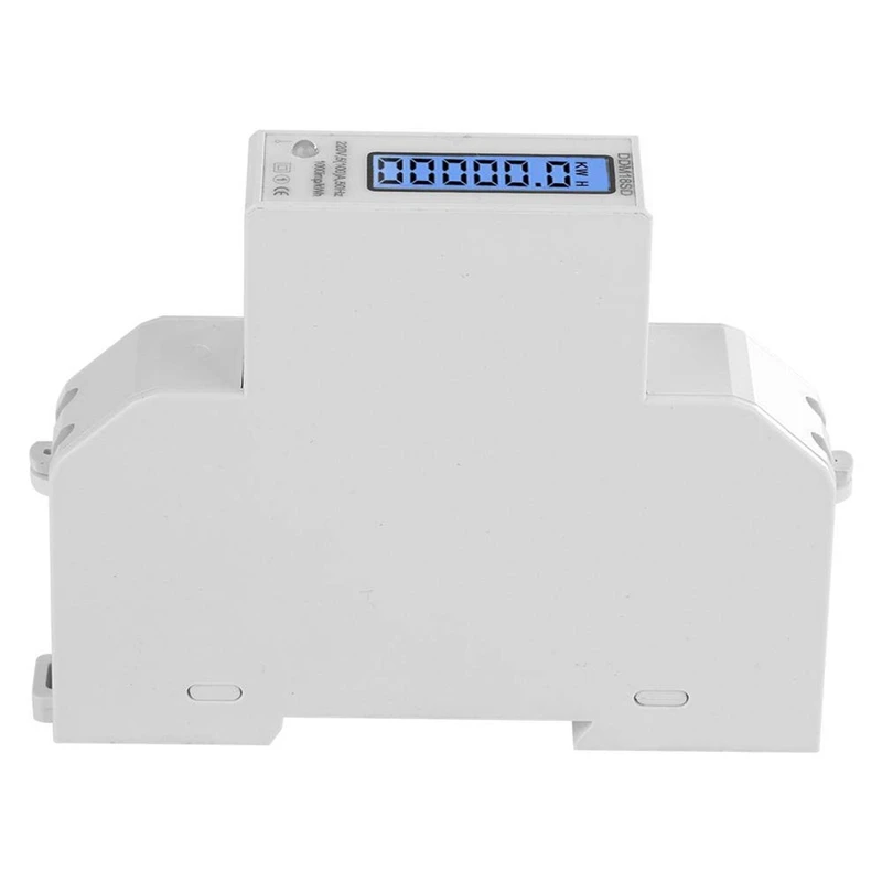 BEST5-100A 220 В счетчик энергии однофазный RS485 MODBUS протокол ЖК-дисплей с подсветкой din-рейка ватт счетчик энергии