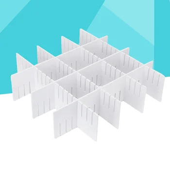 

5pcs Plastic Drawer Divider Household Storage Spacer Free Arrangement Drawer Partition for Makeup Cosmetics Socks Underwear 47x5