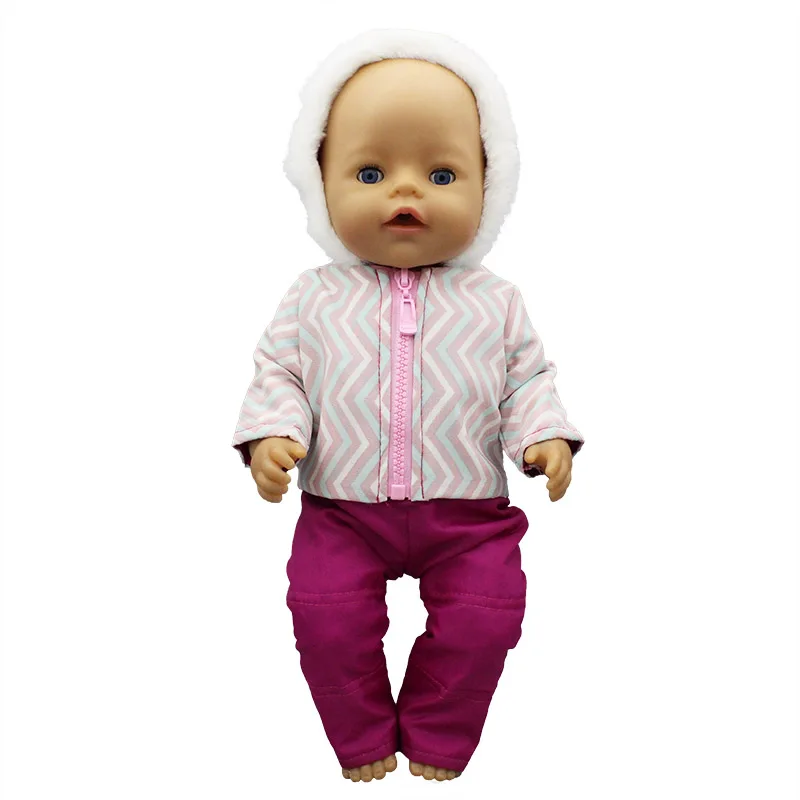 2022 New Down jacket + leggings Doll Clothes Fit For 18inch/43cm born baby Doll clothes reborn Doll Accessories