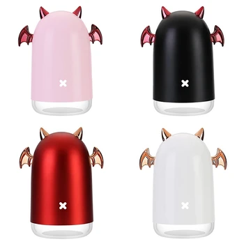 

230Ml Ultrasonic Air Humidifier Little Devil Usb Aroma Essential Oil Diffuser for Home Car Mist Maker Color Led Lamp