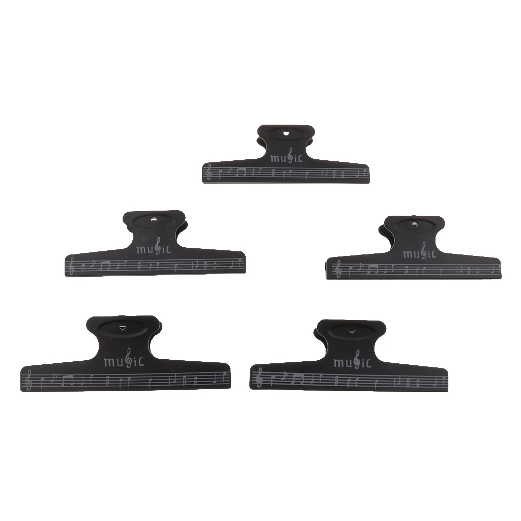 5 Pcs Music Book Note Clip Sheet Music Page Holder for Guitar Violin Player