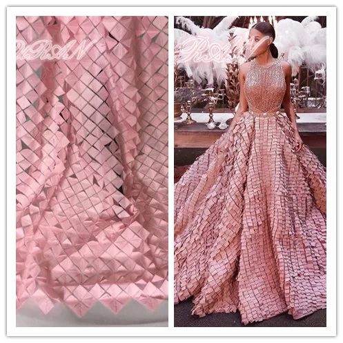 Детские розовые африканские кружевные свадебные сетчатые кружева высокого качества нигерийские французские кружевные ткани для свадебного платья