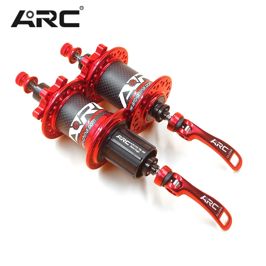 ARC Carbon QR шампуры 135 мм через 142 мм концентратор и ротор 8 9 10 11 скорость передний задний MTB горный велосипед Центральный замок 32 отверстия велосипедный концентратор
