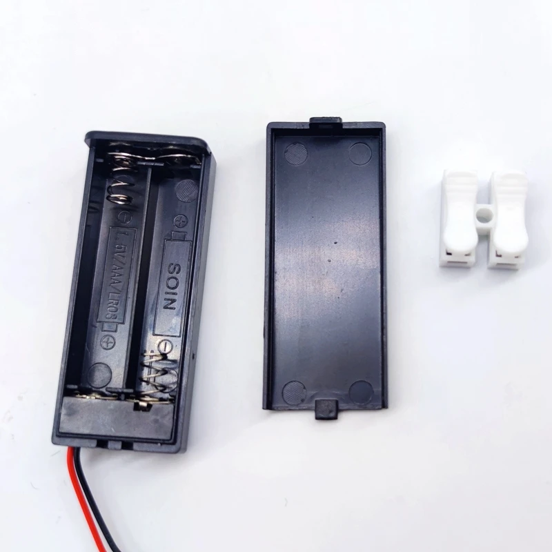 Battery Holder/Case with Switch Model Lighting Tools Railway Layout Linker Plug for 2 X Aaa Battery Battery Holder/Case with Switch Model Lighting Tools Railway Layout Linker Plug for 2 X Aaa Battery