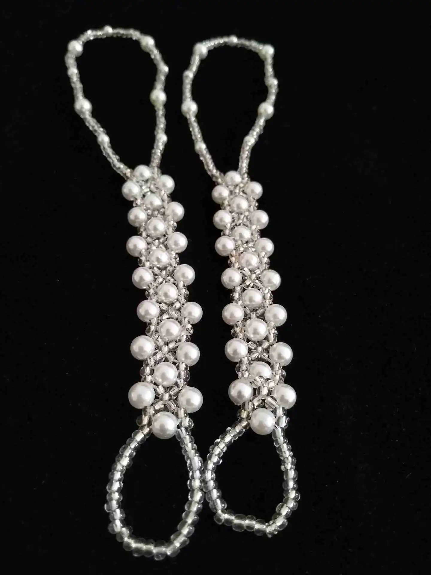 Vintage Imitation Pearl Anklet 1 Pc Summer Barefoot Jewelry Unique Boho Beach Toe Ankle Bracelet for Women Femme Ankle Chains Silver Anklet Bracelet Beads Anklet Fashion Accessories Toe Foot Bracelet