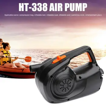 

DC 7.5V PVC HT-338 Rechargeable Air Pumps Electric Power Storage Inflatable Pump for Inflatable Bed Boat Swimming Circle