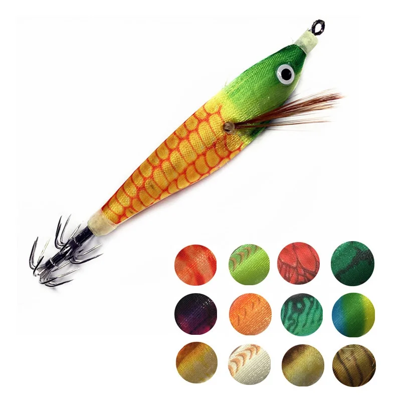 

Рыболовная Приманка в виде креветки, 10 г/8 см, 1 шт., крючок для кальмара, светящаяся приманка в виде кальмара, деревянная каракатица