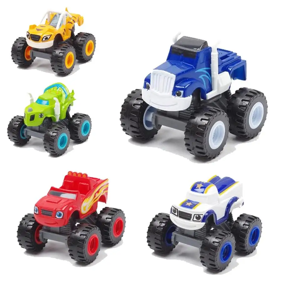 1 pçs blaze carros brinquedos russo triturador caminhão veículos figura  blaze brinquedo blaze o monstro máquinas scooter 6 estilos carro de corrida  - AliExpress