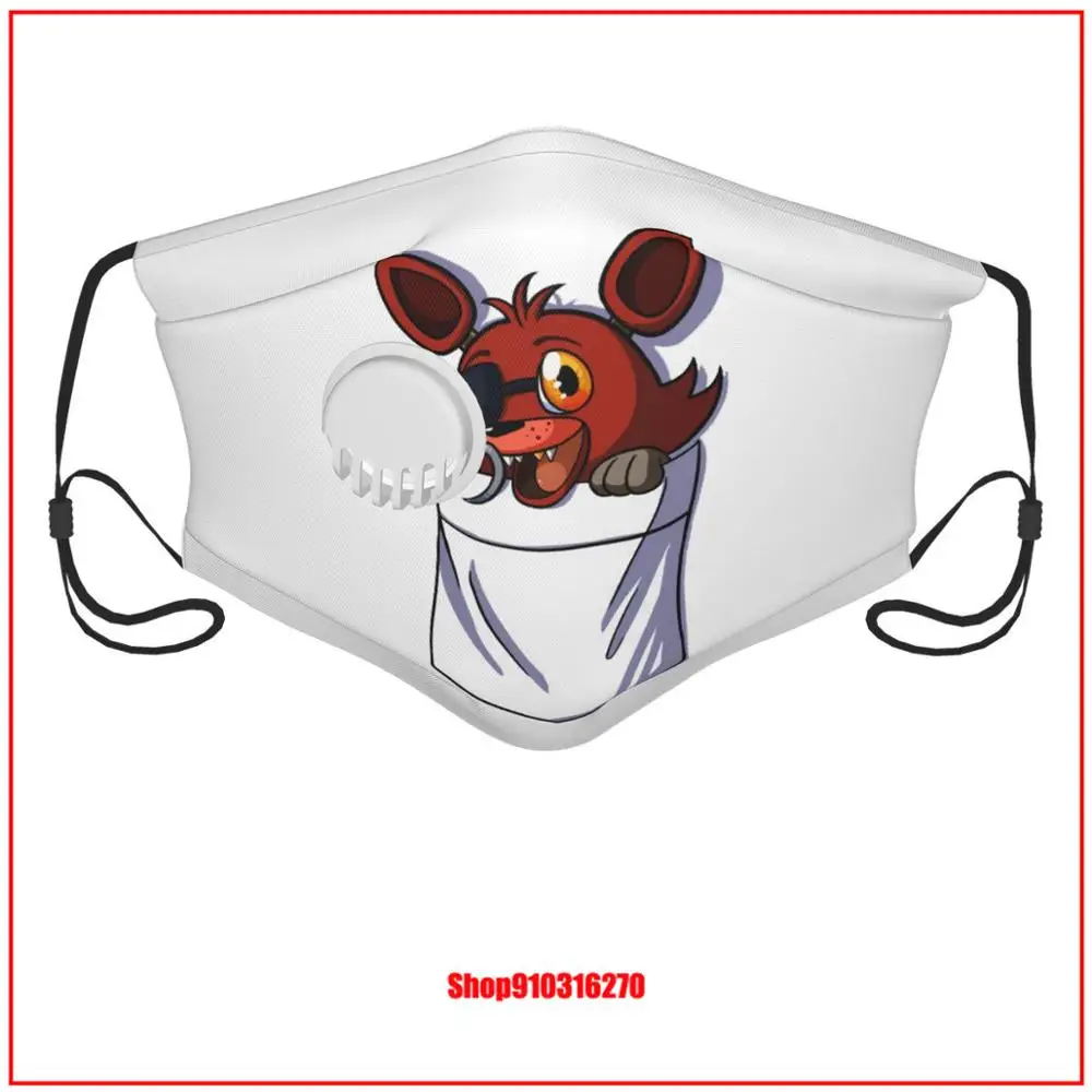 Foxy в кармане Пылезащитная маска с клапаном для лица s Роскошный Дизайнер маски
