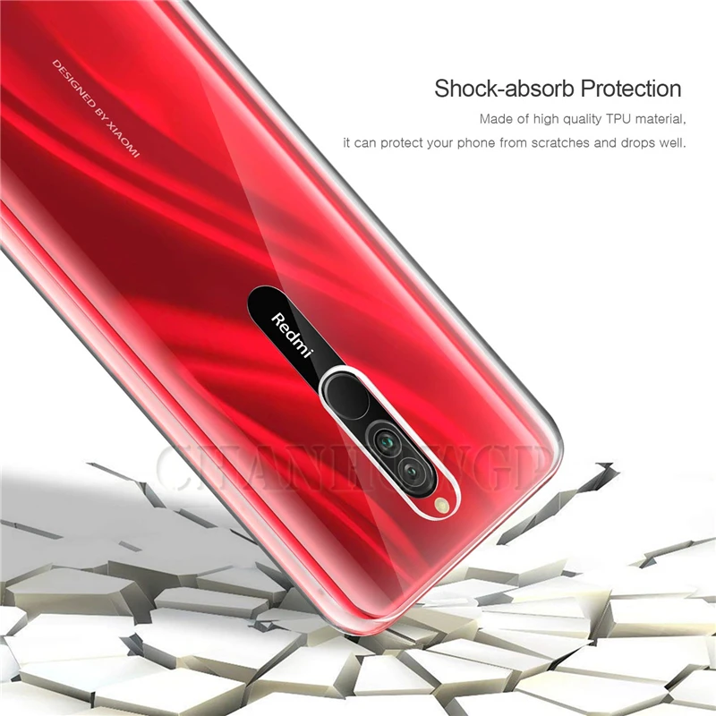Прозрачный противоударный чехол 360 для Xiaomi Redmi Note 8 7 K20 5 6 Pro 8T 4 4X 7A Plus Mi 9 SE 9T CC9 A3 Lite