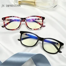 J N модный синий светильник очки для чтения Универсальная форма лица дальнозоркость для мужчин и женщин+ 1.0to+ 4,0 очки по рецепту T206