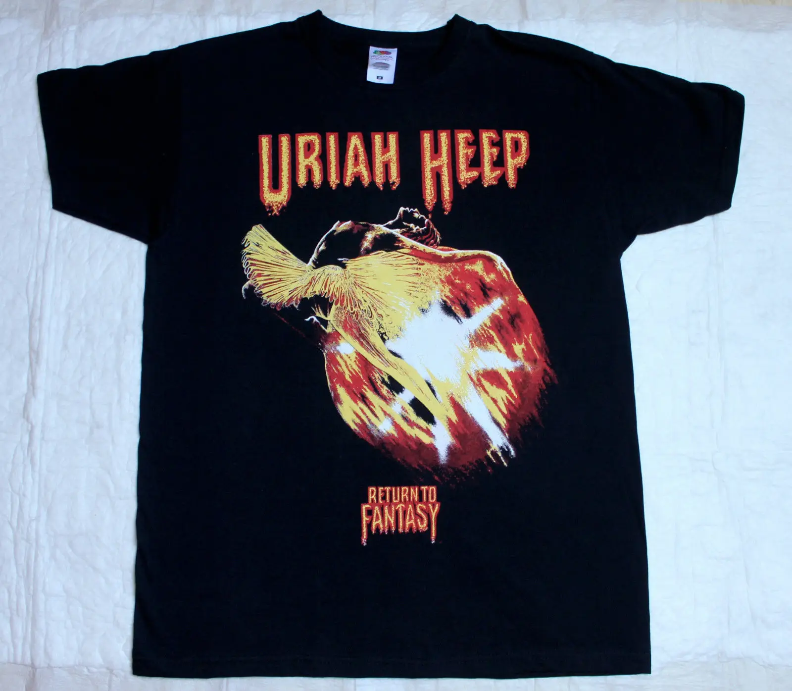 URIAH HEEP RETURN TO FANTASY❵ Хард Рок Темно-фиолетовый Назарет Новая черная футболка