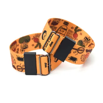 

30pcs TV The Show Office Wristband Adjustable Ribbon Wristbands 3D Printing Cartoon Hand Strap Sport HipHop Accessories NA2295