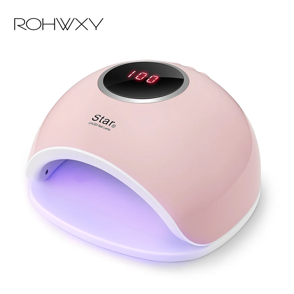 

ROHWXY 72W/36W UV LED Lamp Nail Dryer For All Type Gels Polish With Bottom 10s/30s/60s/ Timer LCD Ice Lamp For Nail Auto Sensing