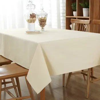 

Candy Colour Linen Cotton Table Cloth Dustproof Modern Dining Kitchen Rectangle Cover Home Decor Tablecloth Table For