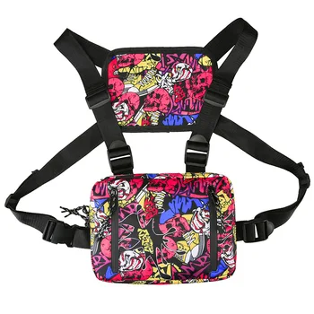 

Chest Bags for Men Motorcycle Function Chest Rig Bags for Women Casual Travel Waist Pack Male Hip Hop Pocket