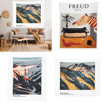 

Wall Tapestry Decoration Hanging Yoga Mat Blanket Mountain Zebra Sofa-Cover