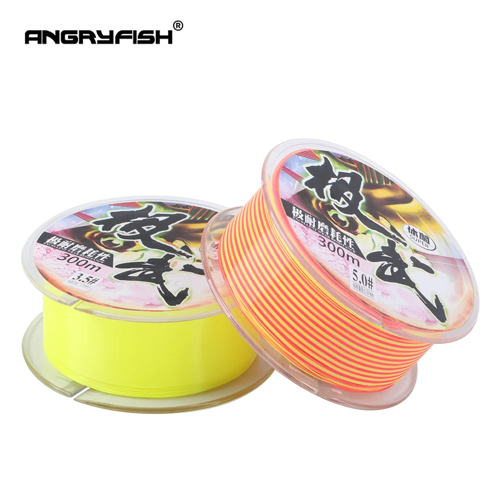 Angryfish Великолепная износостойкая рыболовная леска 300 м размер в наличии супер