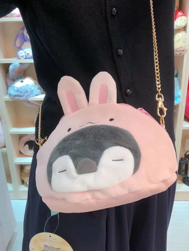 Kawaii положительной энергии Пингвин плюшевый рюкзак игрушки модные женские туфли для девочек сумки через плечо сумка-цепочка сумки чучела Мультфильм кукла