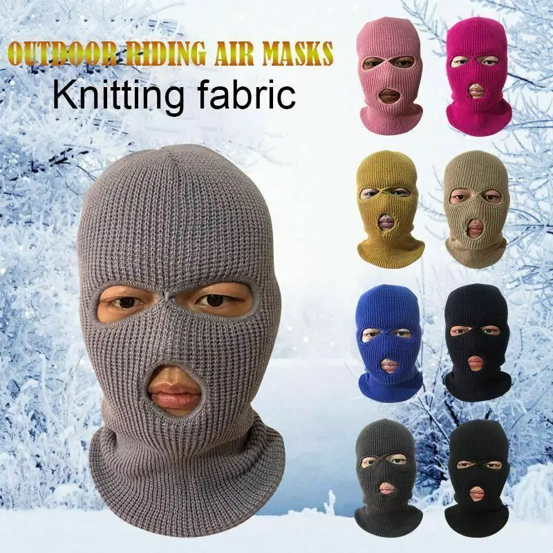 

Bomber Hats Army Tactical Mask 3 Hole Full Face Mask Ski Mask Winter Cap Balaclava Hood NEW Accessories