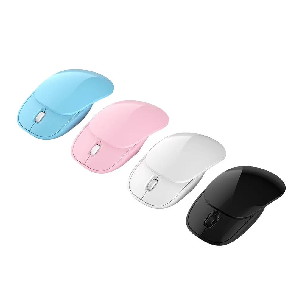 Wireless Mouse Sliding Cover 2.4G USB Portable Cute Mini Mouse Works For PC