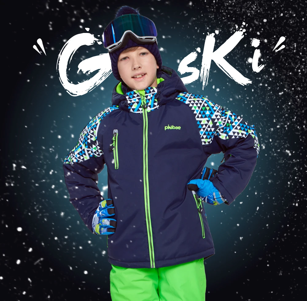 boys belted ski jacket