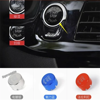 

Lapetus Engine Start Stop Ring Keyless Start System Button Cover Accessories Interior Trim 1 Piece Fit For BMW X1 / X2 / X3 / X5