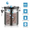 Stainless Steel Airtight Coffee Container Storage Canister Set Coffee jar Canister With Scoop For Coffee Beans Tea 1.5L/1.8L ► Photo 2/6