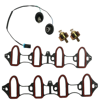 

Knock Sensor Harness Intake Manifold Gasket Kit Set 5 Pcs for Chevy Silverado GMC Sierra