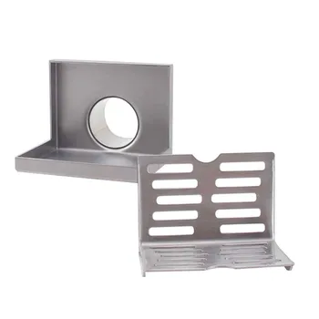 

Hair Wall Side Bathroom Stainless Steel Same-layer Residue Isolation Non Slip Shower Floor Drain L Shape Filter Home Anti Odor