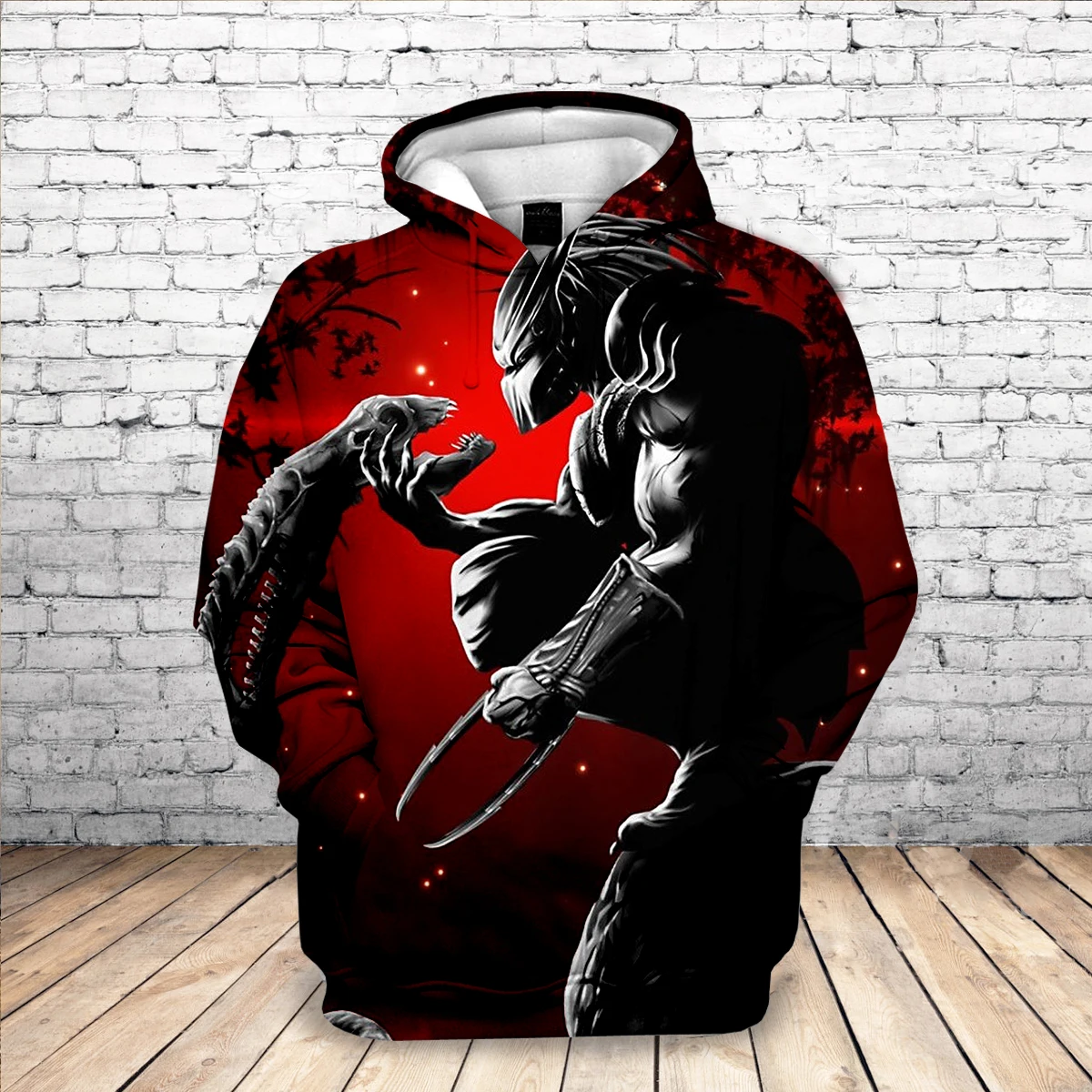 

2019 New Sweatshirt Customize Horror Predator 3D Printed Hoodies Unique Pullovers Tops Men Clothing Drop Shipping