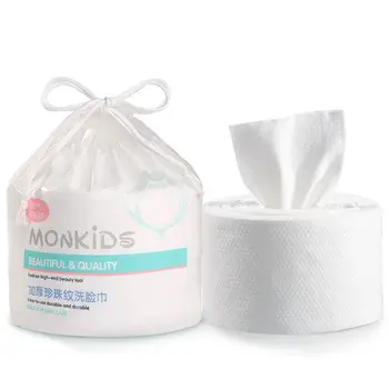 

Cotton Disposable Face Towel Cleansing Makeup Facial Tissue Travel Thick Pearl Pattern Paper Beauty Tool