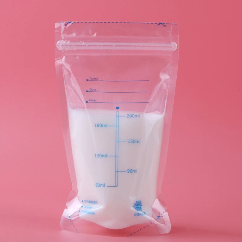 Baby Food Storage Bags 30Pcs/Bag 200ml BPA Free Breast Milk Storage Bottles