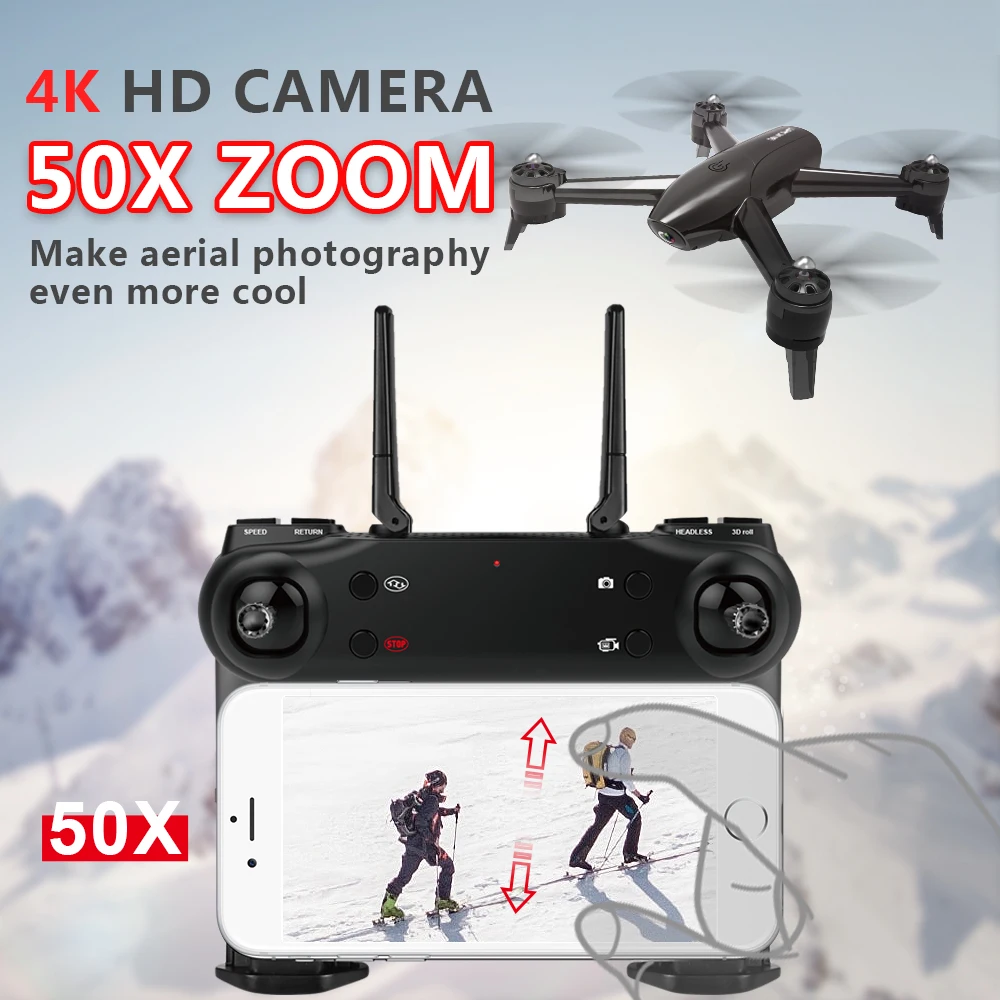 SG106 Дрон 4K HD камера оптический поток долгий срок службы батареи высота удержания WiFi FPV селфи двойная камера игрушечный Квадрокоптер для детей