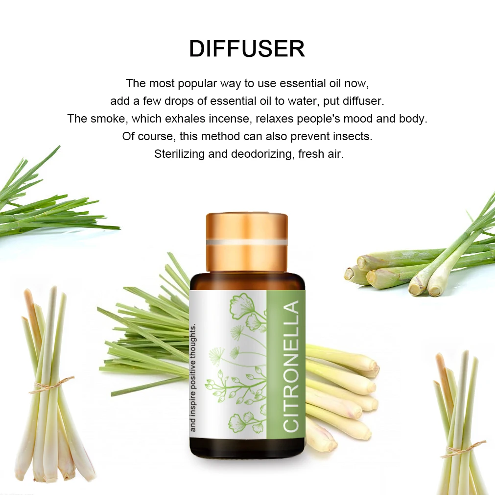 Expel mosquitoes Lemon citronella essential oil help sleep aromatherapy humidifier Plant Essential Oil
