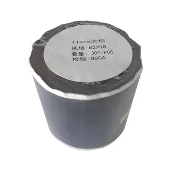 

11 Pro Mobile Phone Top Label82*98MM 300 pcs Rolls for Cellphone Stickers Black Labels