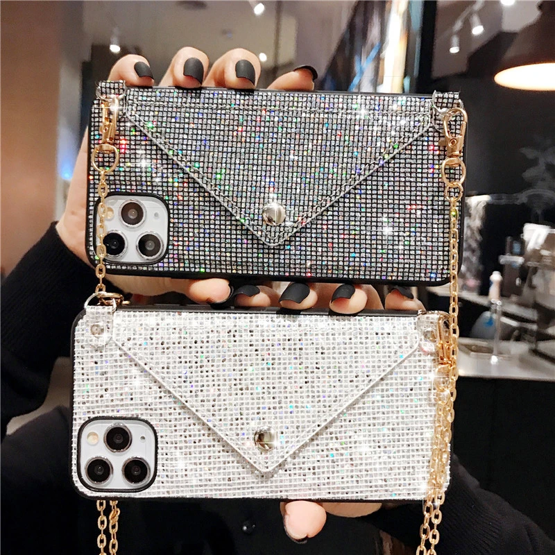 

Crossbody Portable with Metal lanyard Phone Case For IPhone 12 mini 12 Pro Max 11 Pro X XR XS Max Cover For iphone 7 8 Plus SE2