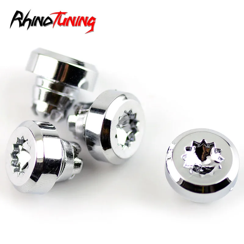 50pcs Wheel Rivets Nuts For Rim Lip Replacement Decoration Alloy Studs J2 Chrome Silver Plastic